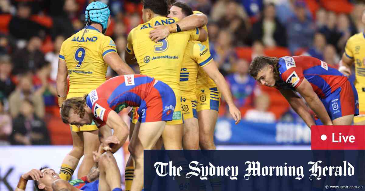 NRL LIVE: NSW hopefuls Moses, Lomax score for Eels against Knights