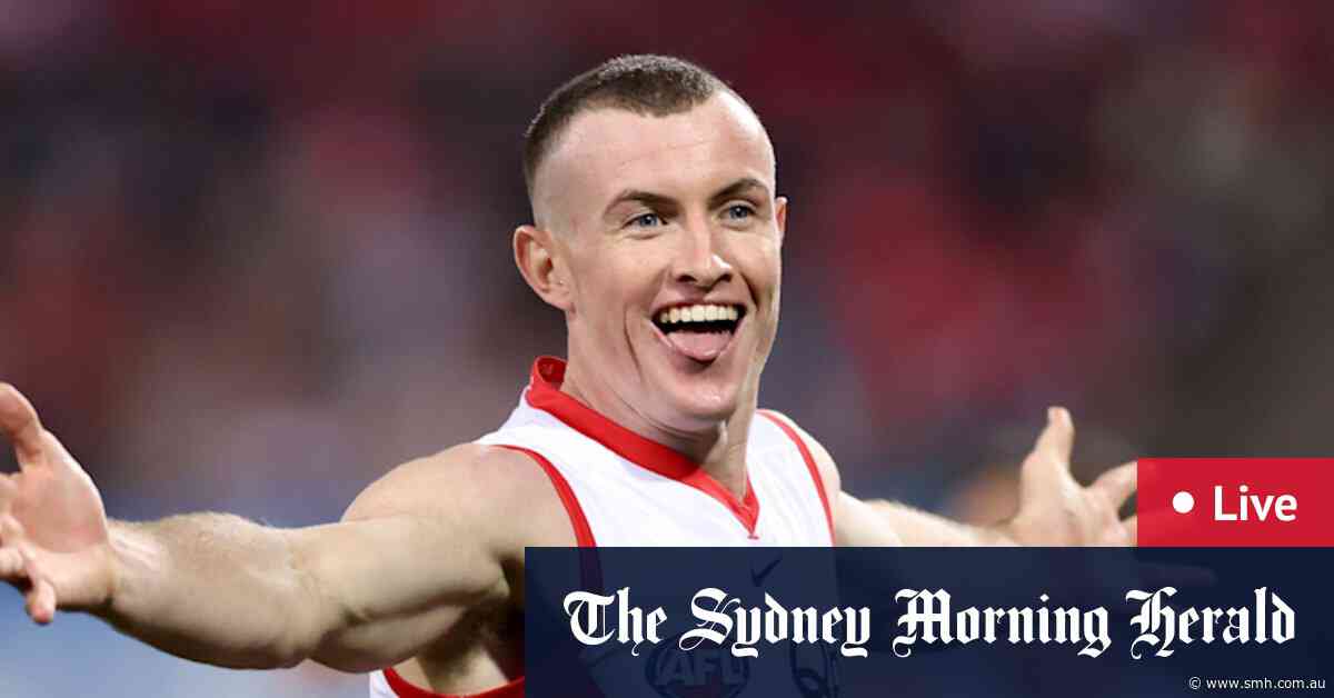 AFL live: Swans, Blues feel the pressure for wet SCG clash