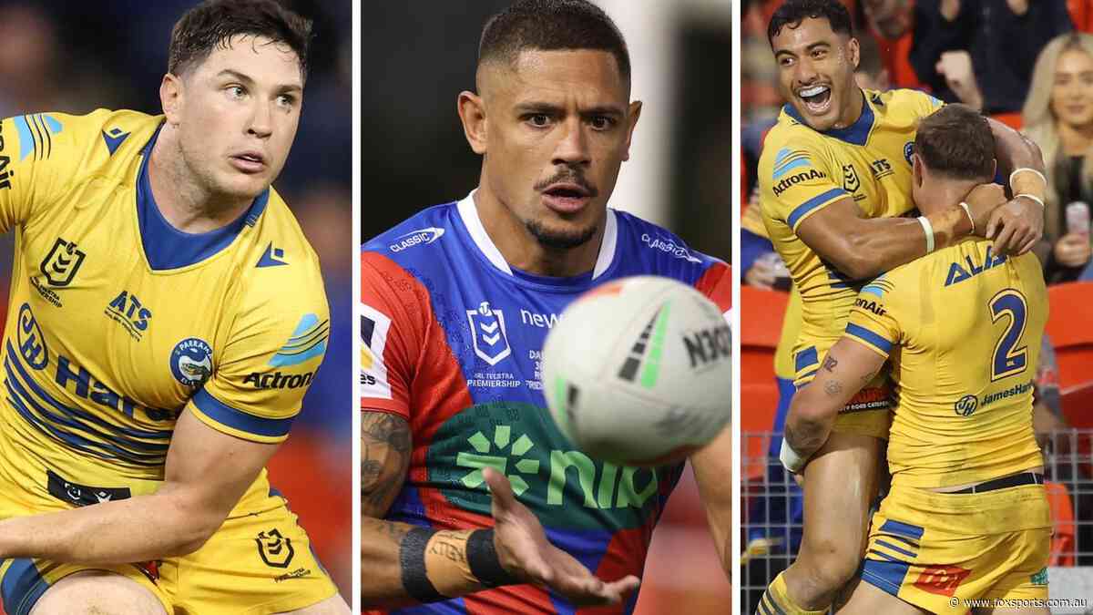 ‘Crisis stuff’: Lomax’s dream Origin audition as Eels thrash hapless Knights in Gagai’s 300th