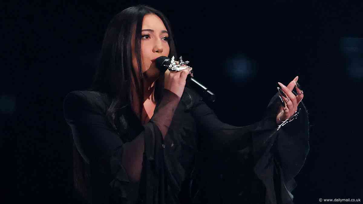Moment Israel's Eurovision singer is met with jeers and whistles by audience members waving Palestinian flags - but the brave October 7 survivor gets the last laugh