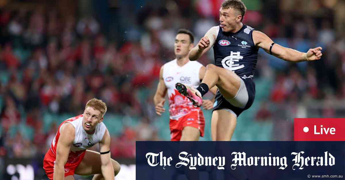 AFL live: Turnstile chaos at the SCG as Blues take slim lead over Swans in Friday night blockbuster