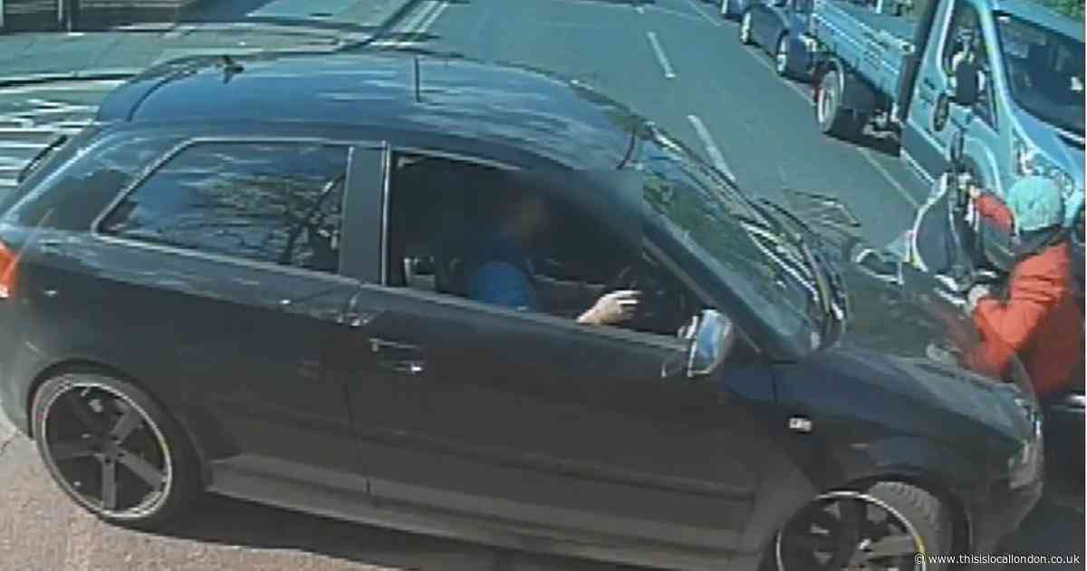 Watch the moment Croydon moped rider fakes injuries after low-speed crash