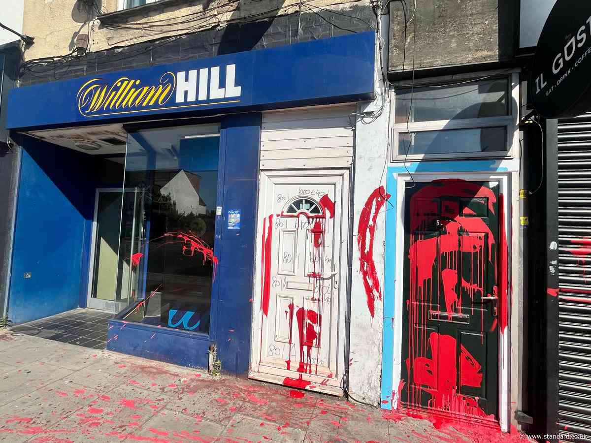 Red paint thrown at homes in Walthamstow and front door daubed with 'brothel' graffiti