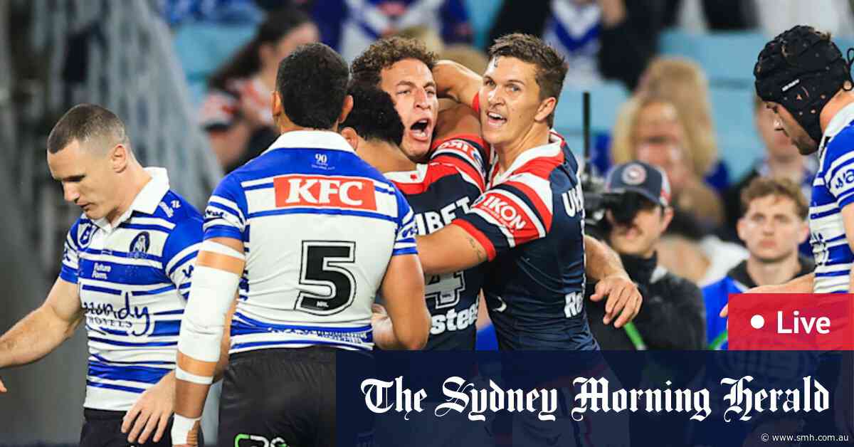 NRL LIVE: Bulldogs produce another comeback to lead Roosters