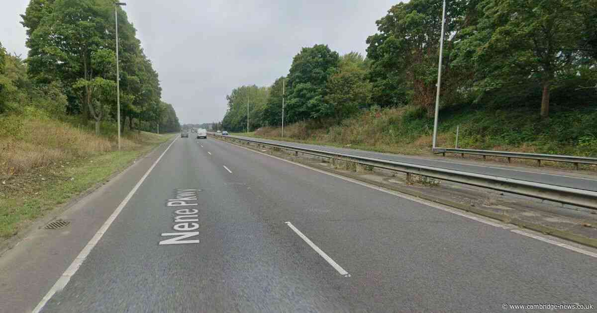 Cambridgeshire parkway closed after two-vehicle crash