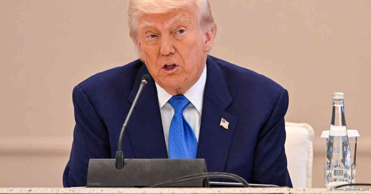 Trump says he'll meet with Putin on Ukraine war "as soon as we can"