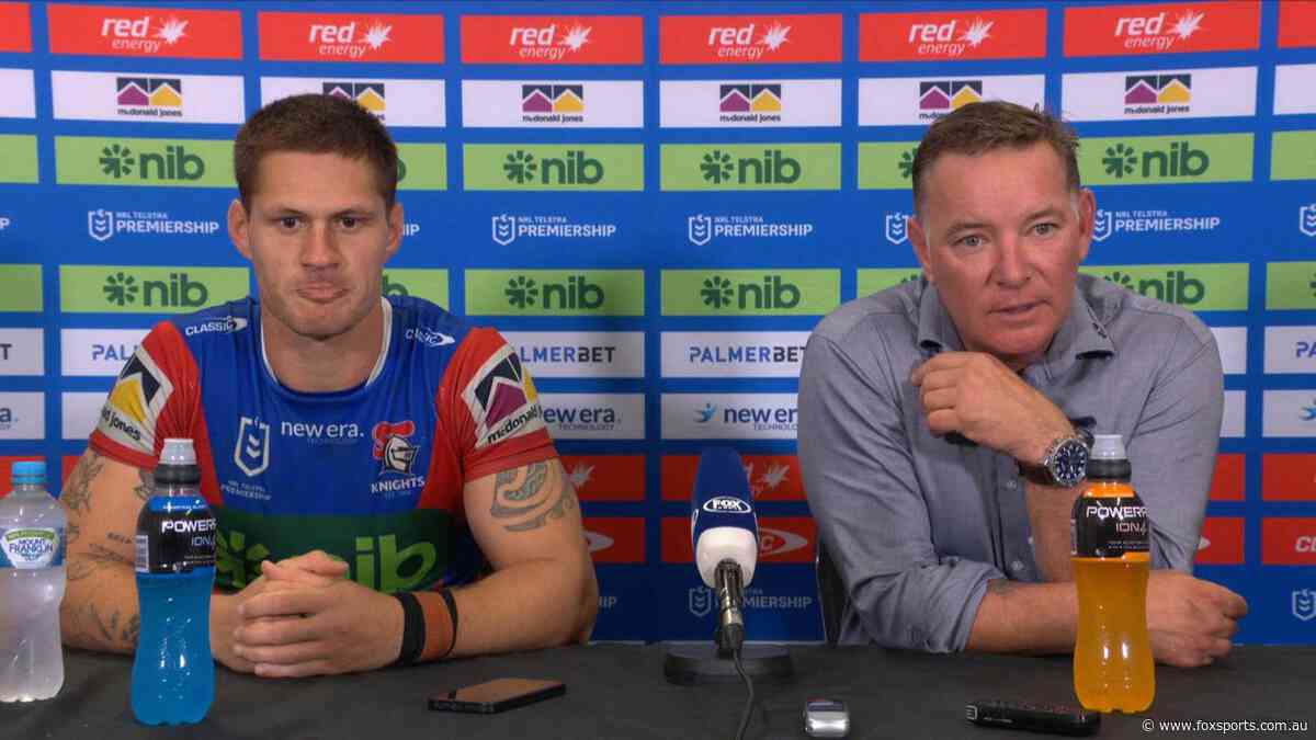 ‘I’m not happy’: Ponga’s blunt response over big Origin question as Knights hit new low