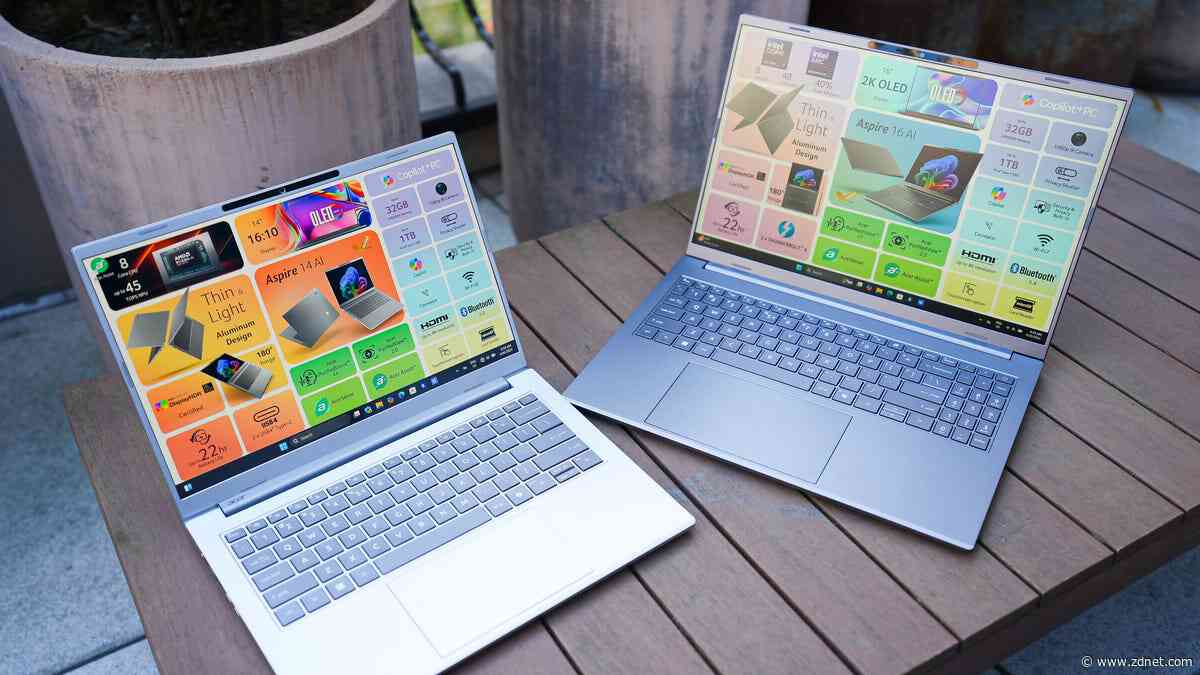 I went hands-on with every new Acer laptop from its 2025 lineup. Here's what stood out