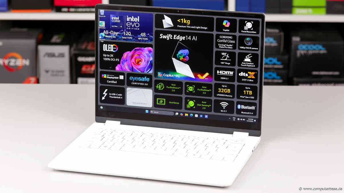 Swift Edge 14 AI: Das erste Acer-Notebook unter 1 kg
