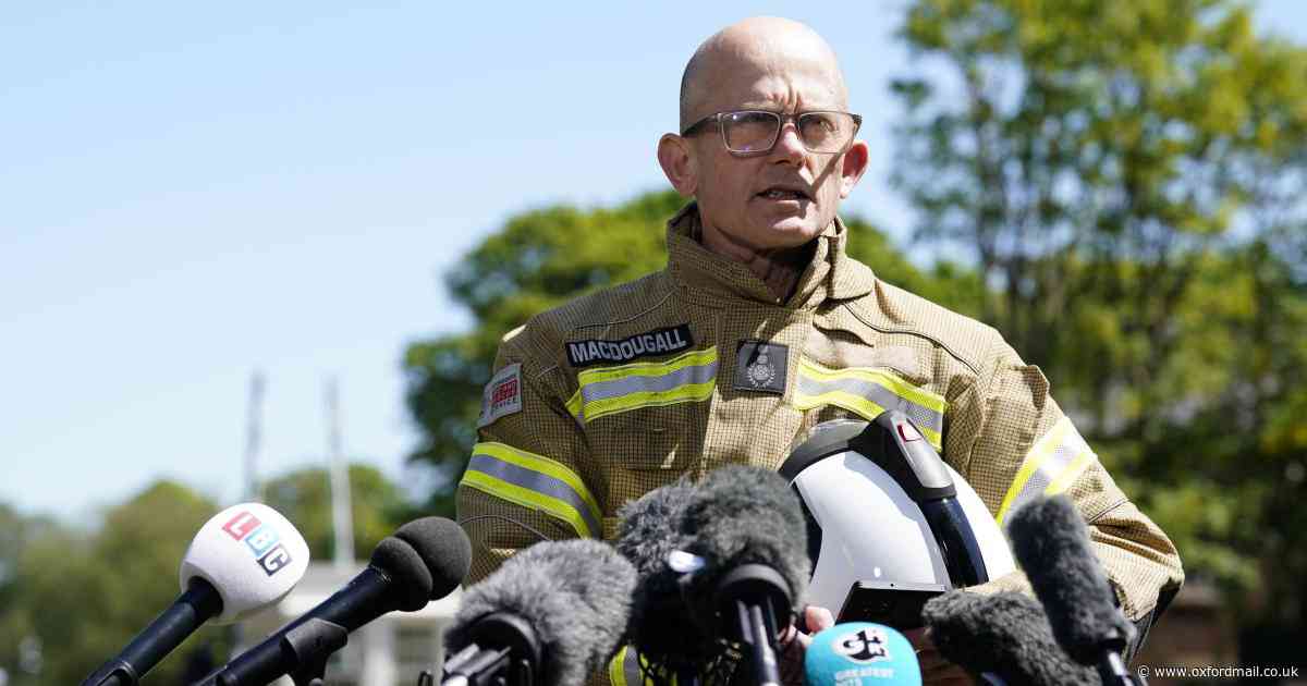 'We lost two of our own': Fire chief honours Bicester blaze firefighters