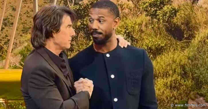 Michael B. Jordan Surprises Tom Cruise At Mission: Impossible 8 Premiere