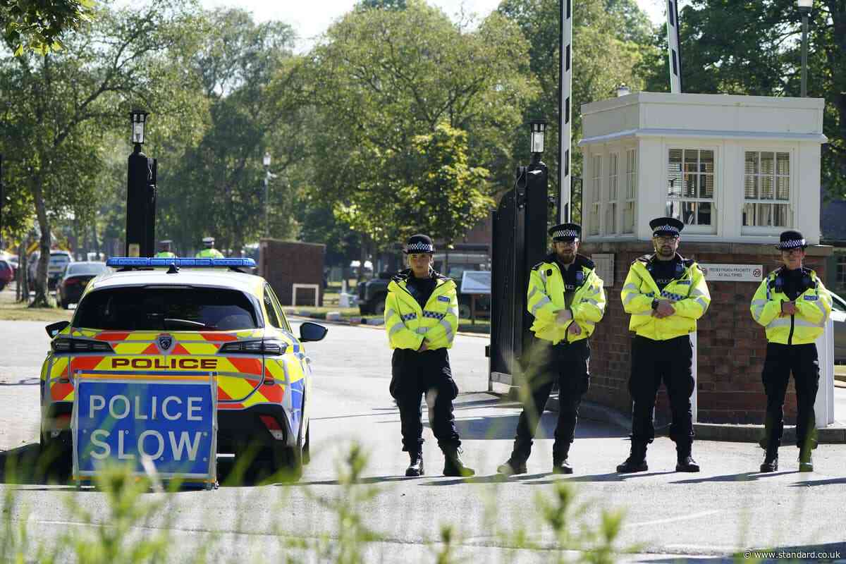 Tributes left at ex-RAF base where fire killed firefighters and member of public