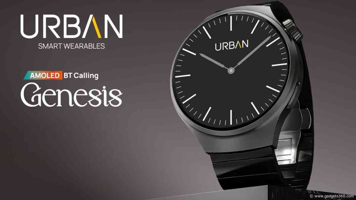 Urban Genesis Smartwatch With 1.45-inch AMOLED Display, Up to 7 Days of Battery Life Launched in India