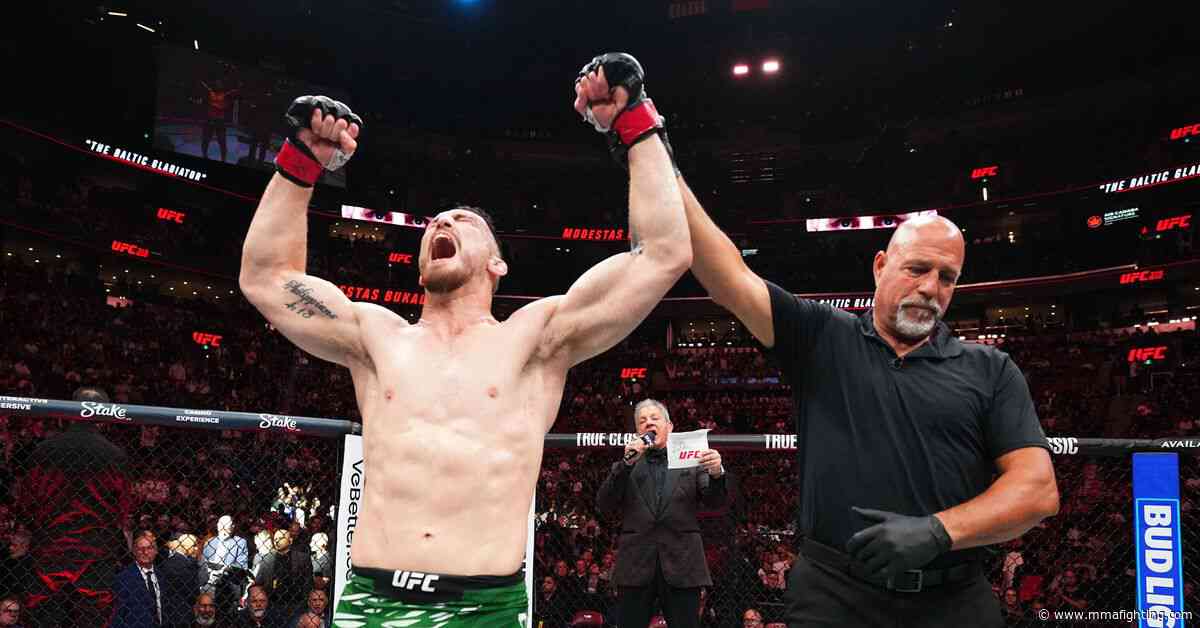 Modestas Bukauskas responds to Daniel Cormier calling his split decision win ‘trash’ during UFC 315 broadcast