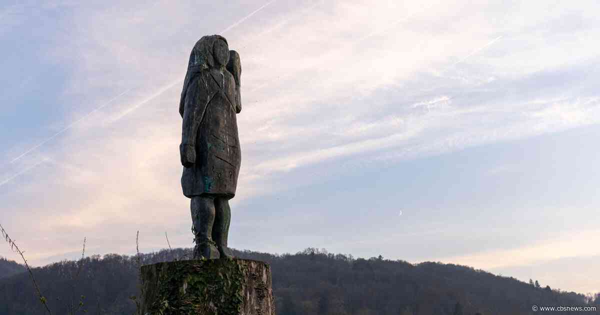 Melania Trump statue disappears, after previous one was set on fire
