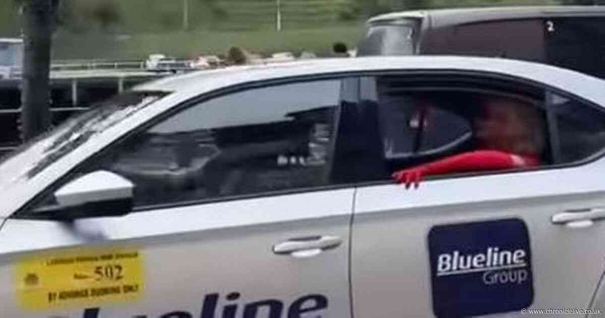 Kylie Minogue 'spotted' in back of Blueline taxi in Newcastle before Utilita Arena gig