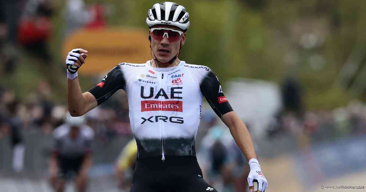 Juan Ayuso wint eerste bergetappe na knappe laatste kilometer, roze trui voor Primoz Roglic