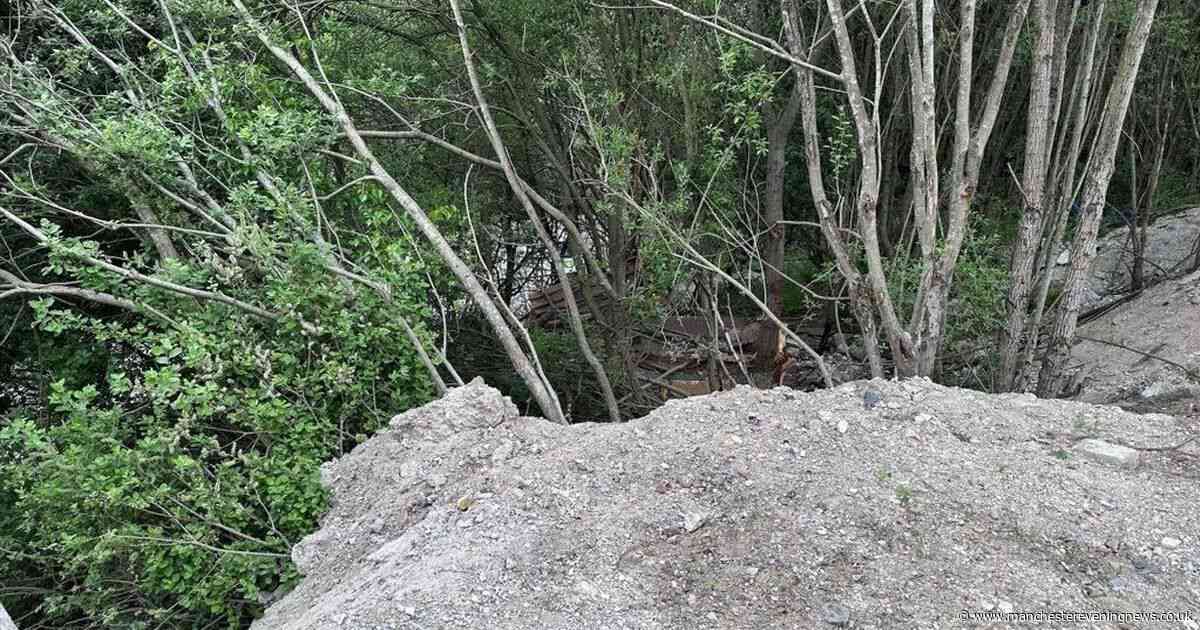 The 'concrete volcano' discovered next to popular Greater Manchester beauty spot