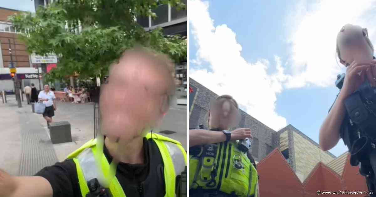 Police respond to viral video showing Watford town centre arrest