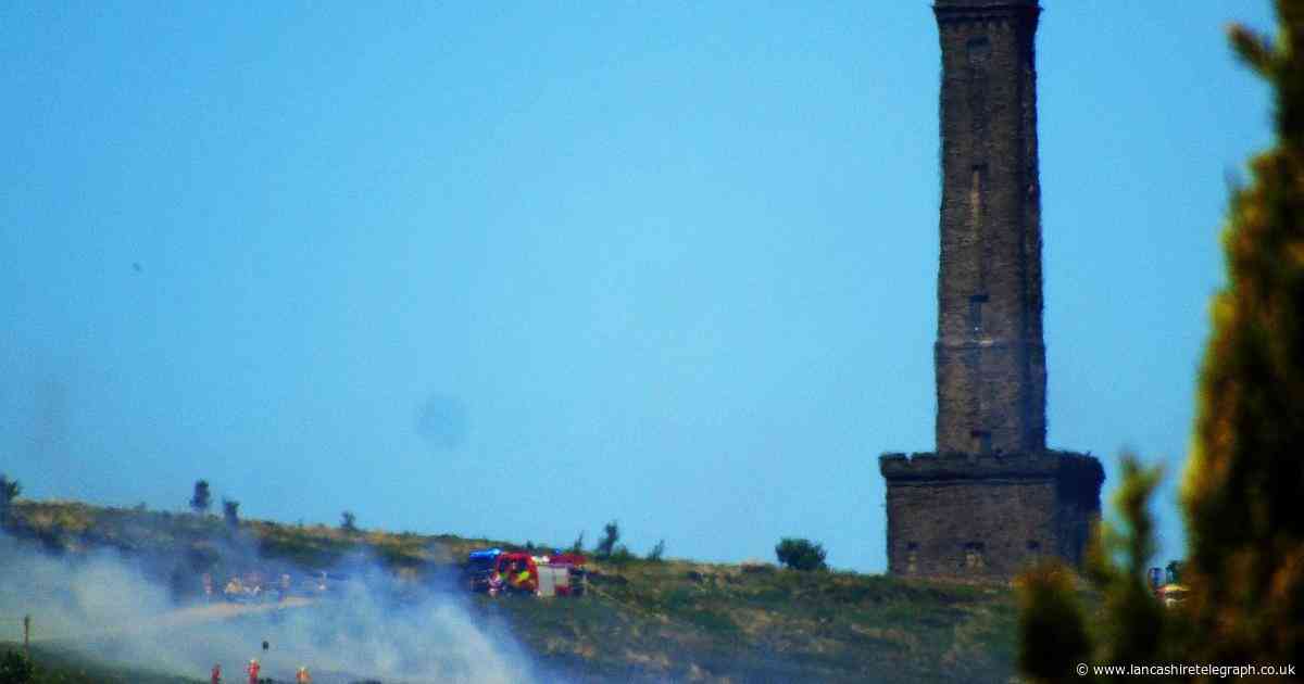 Teenagers arrested after fire breaks out on Holcombe Hill