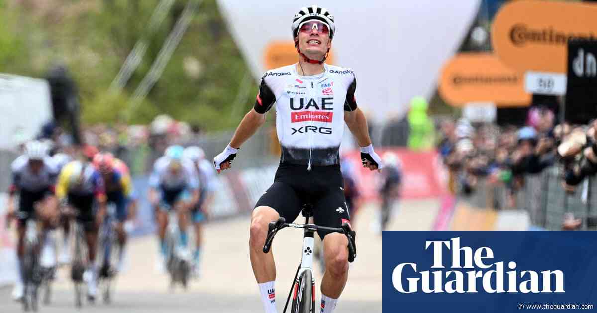 Giro d’Italia: Ayuso pounces for first Grand Tour stage as Roglic takes pink