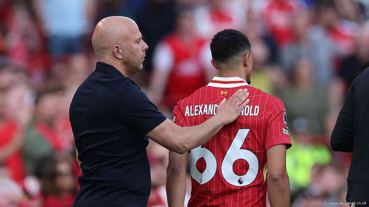 Arne Slot says it is 'time to draw a line under' Trent Alexander-Arnold situation after departing Liverpool star was BOOED by fans