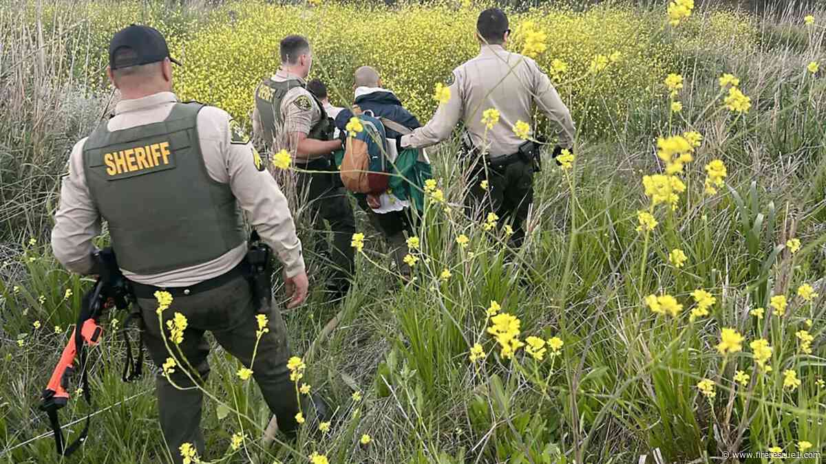 'Exhibiting odd behavior': Calif. deputies arrest man armed with sword, starting brush fire