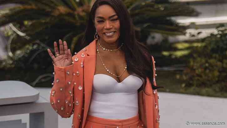Angela Bassett Hit The Cannes Red Carpet In A Fancy Coral Suit Set