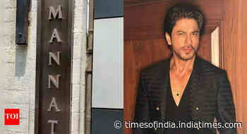 SRK's Mannat gets a new nameplate amid renovations