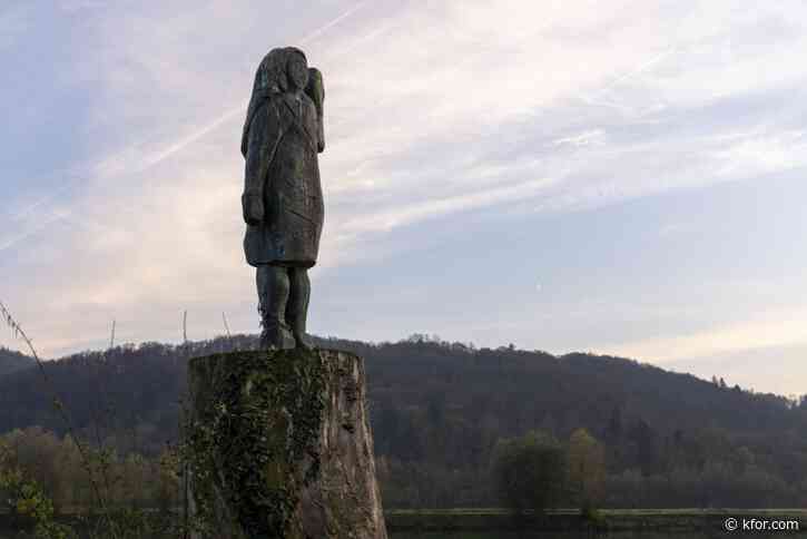 Statue of Melania Trump sawed off at ankles and stolen, police in Slovenia say