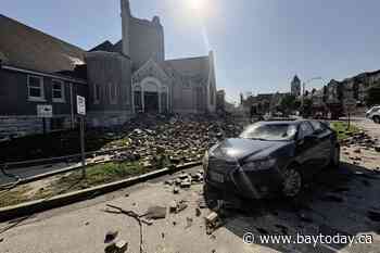 1 person died, 2 others were pulled from wreckage after a storm crumbled part of a St. Louis church