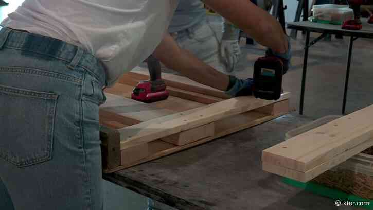 Local nonprofit, company team up to build beds for OKC children
