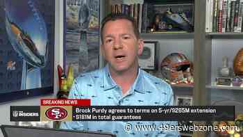 Rapoport: Brock Purdy, 49ers agree to terms on five-year, $265M contract extension
