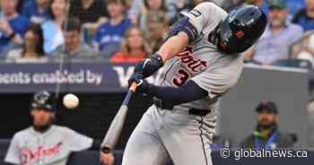 Greene drives in three runs as Tigers edge Jays