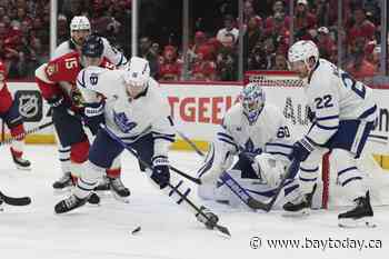 Auston Matthews breaks through, Maple Leafs beat Panthers 2-0 to force Game 7