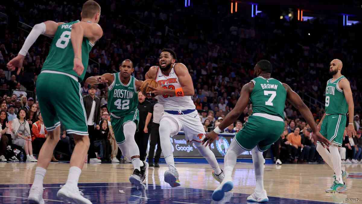 Karl-Anthony Towns sets tone in Knicks&#39; Game 6 win over Celtics, punches Eastern Conference Finals ticket