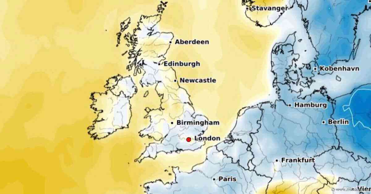UK weather: Exact date 'mini heatwave' ends revealed as maps turn blue