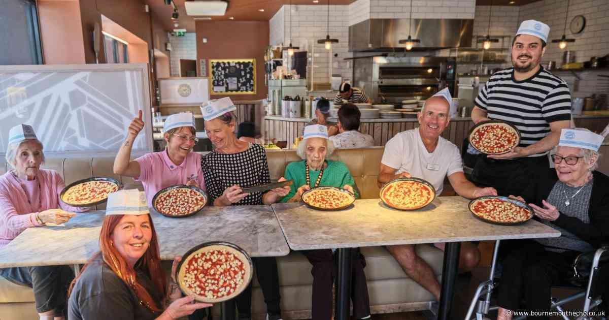Residents at Parley Place care home enjoy pizza making party