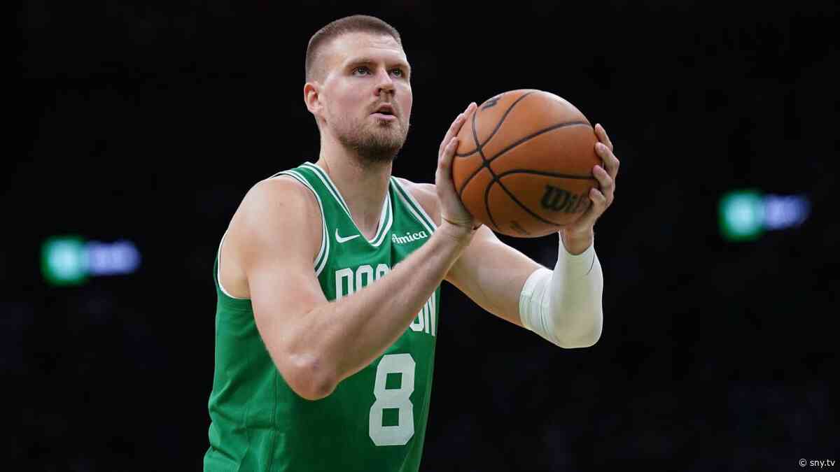 Kristaps Porzingis showers &#39;unbelievable&#39; Knicks fans with praise after Celtics&#39; Game 6 loss