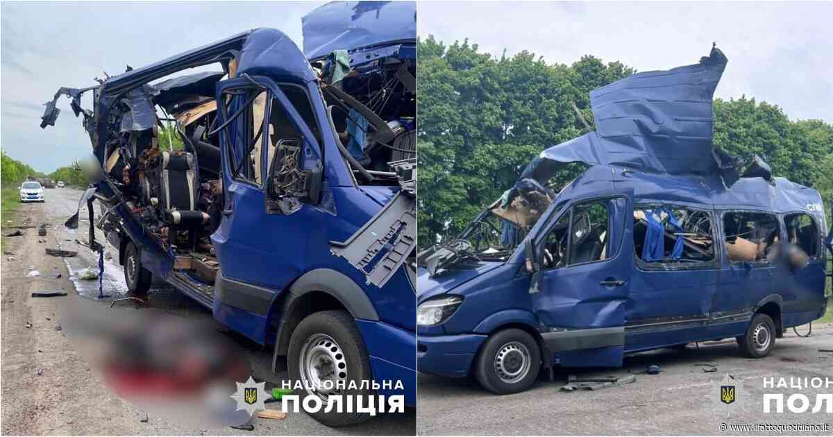 Ucraina, drone russo attacca minivan: 9 morti. Trump: “Sanzioni a Mosca senza accordi. Putin stanco della guerra”