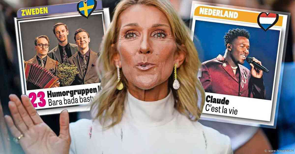Alles over de finale van het Eurovisiesongfestival in Bazel: Zweden topfavoriet met ’saunalied’, Claude gaat voor linkerrijtje scorebord en spanning stijgt rond Céline Dion