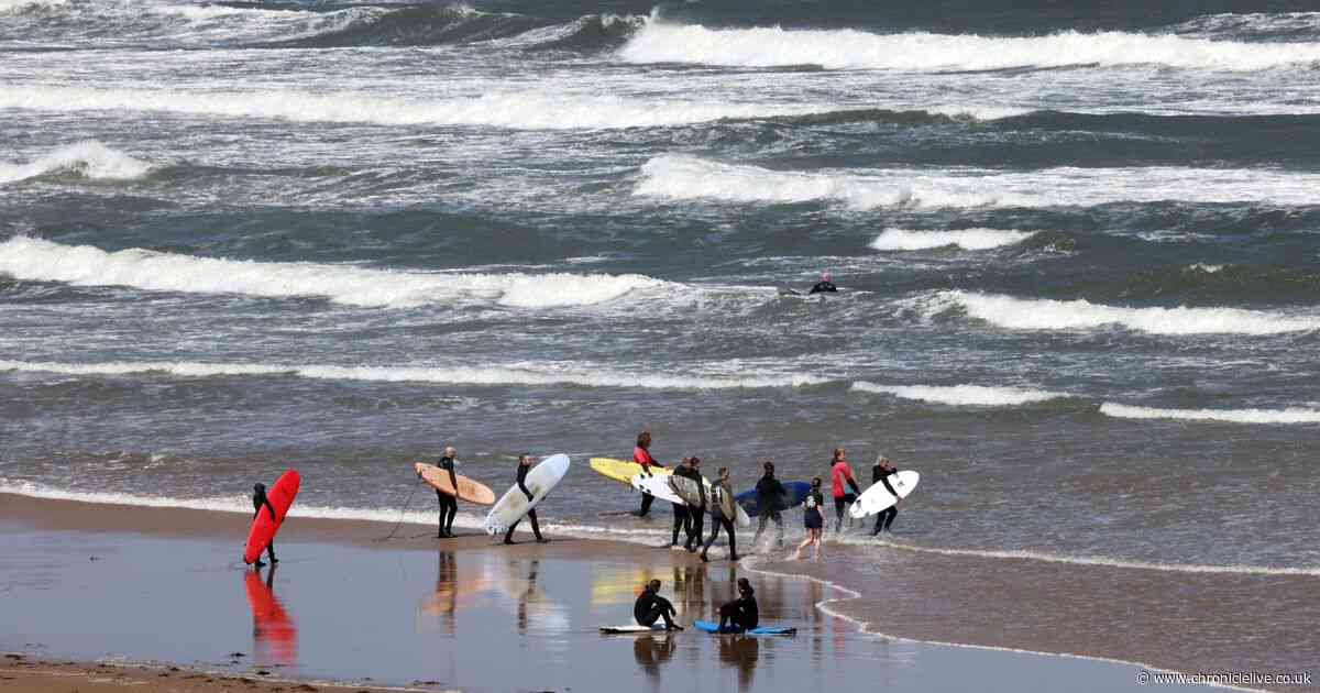 Surfers Against Sewage 'paddle-out' in Tynemouth over water quality fears
