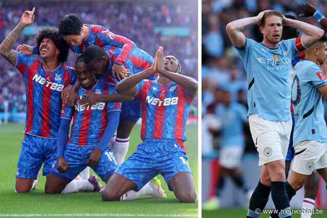 Wordt het een afscheid in mineur? Kevin De Bruyne en Man City laten zich verrassen door stug Crystal Palace, dat eerste FA Cup ooit wint