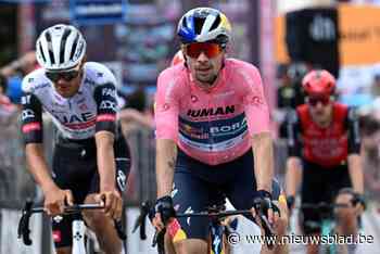 Primoz Roglic geeft roze trui uit handen, maar lijkt dat niet erg te vinden: “Er komen nog genoeg dagen aan”