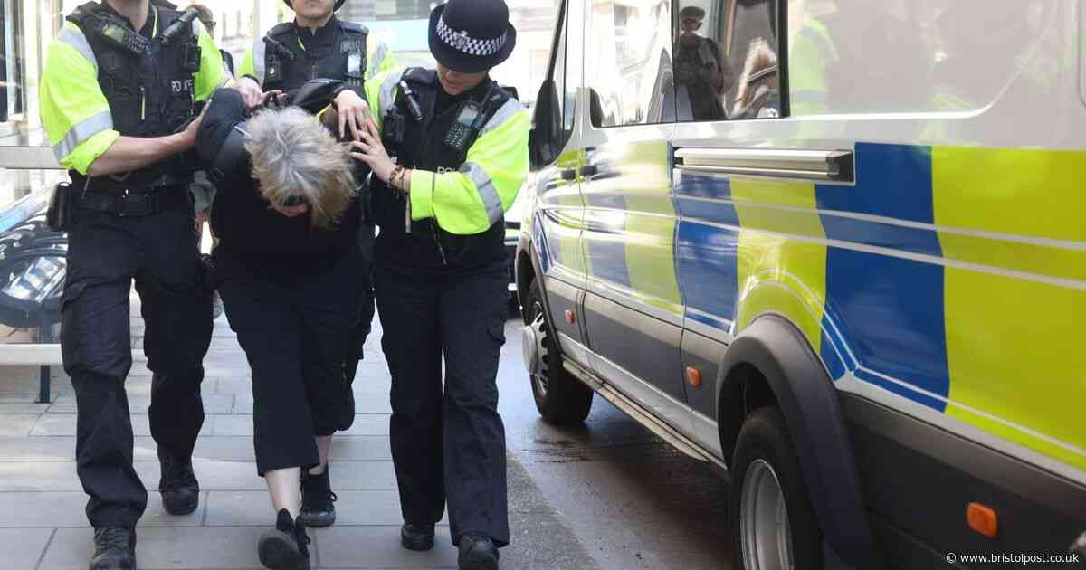 Four arrested at Bristol city centre protests