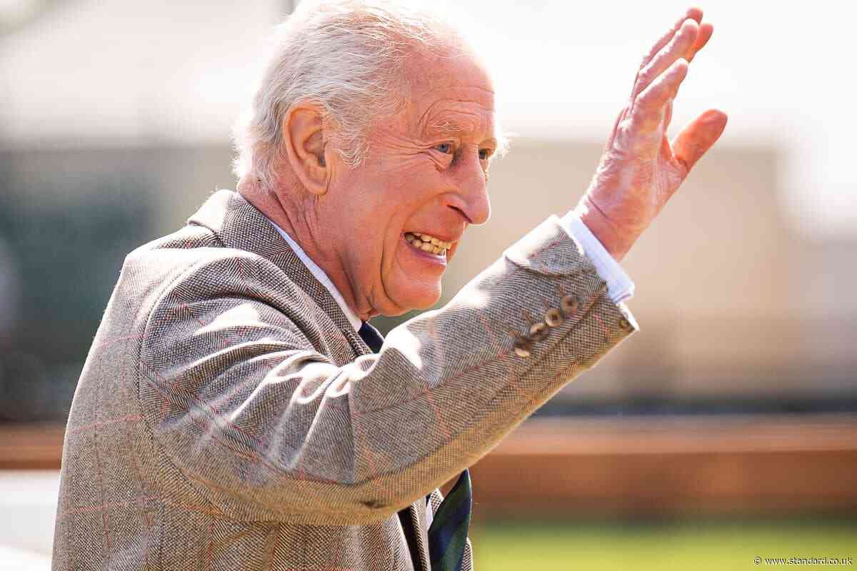 King appears in good spirits at Royal Windsor Horse Show