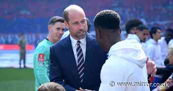 Prince William betrays 'true feelings' after appearing 'glum' at FA Cup final