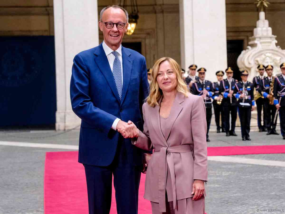 Meloni riceve Merz: "Smentita l'assenza di interesse della Germania per l'Italia"
