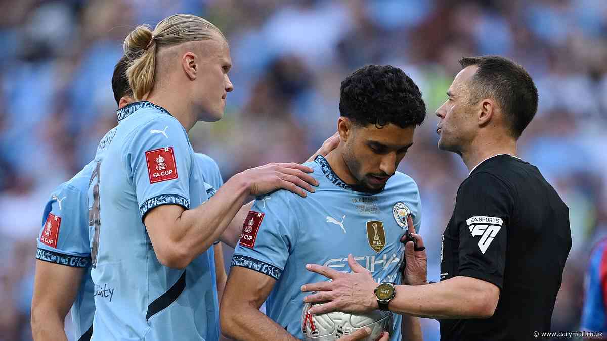 Alan Shearer left STUNNED at Erling Haaland handing over penalty to Man City team-mate Omar Marmoush - who misses! - in FA Cup final