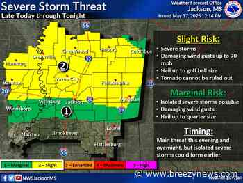 Storm Threat Increases Through Tonight